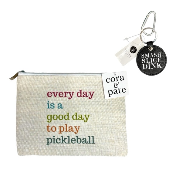 Accessories - Pickleball Zipper Pouch and Keychain